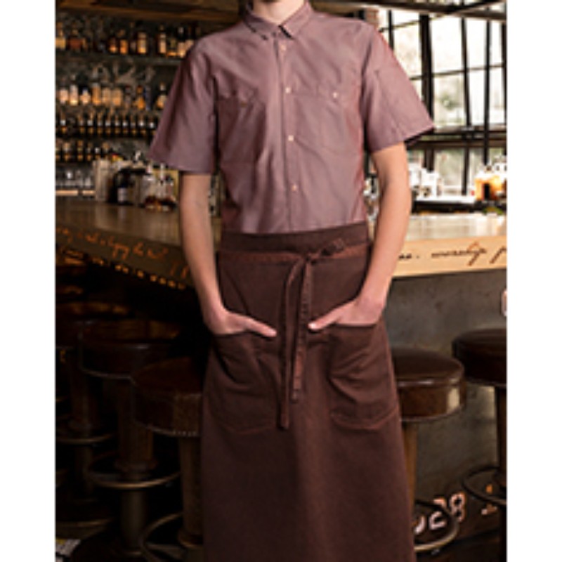 Brown Aprron Two Hand Pocket by Orient Uniforms for customers in Dubai, Abu Dhabi, Sharjah, Ajman and across the UAE