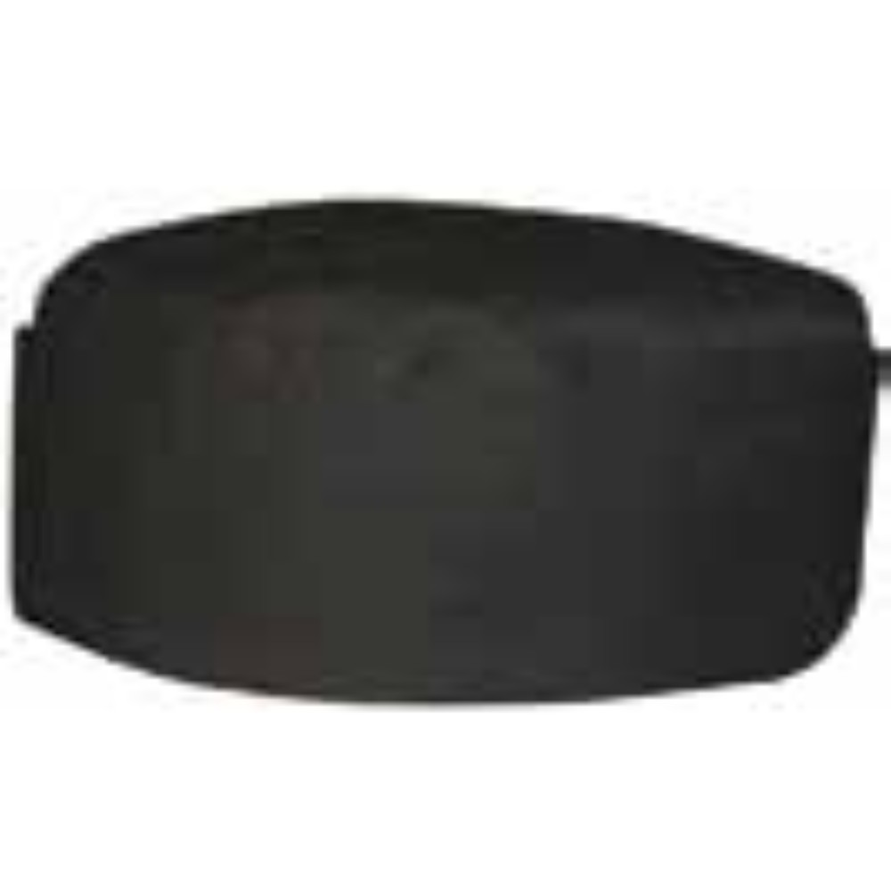 Chef Black Cotton Cap by Orient Uniforms for customers in Dubai, Abu Dhabi, Sharjah, Ajman and across the UAE