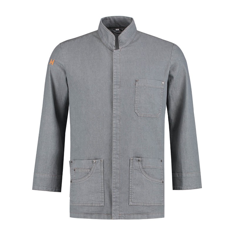 Coat Pockets Small Collar Chef Jacket by Orient Uniforms for customers in Dubai, Abu Dhabi, Sharjah, Ajman and across the UAE