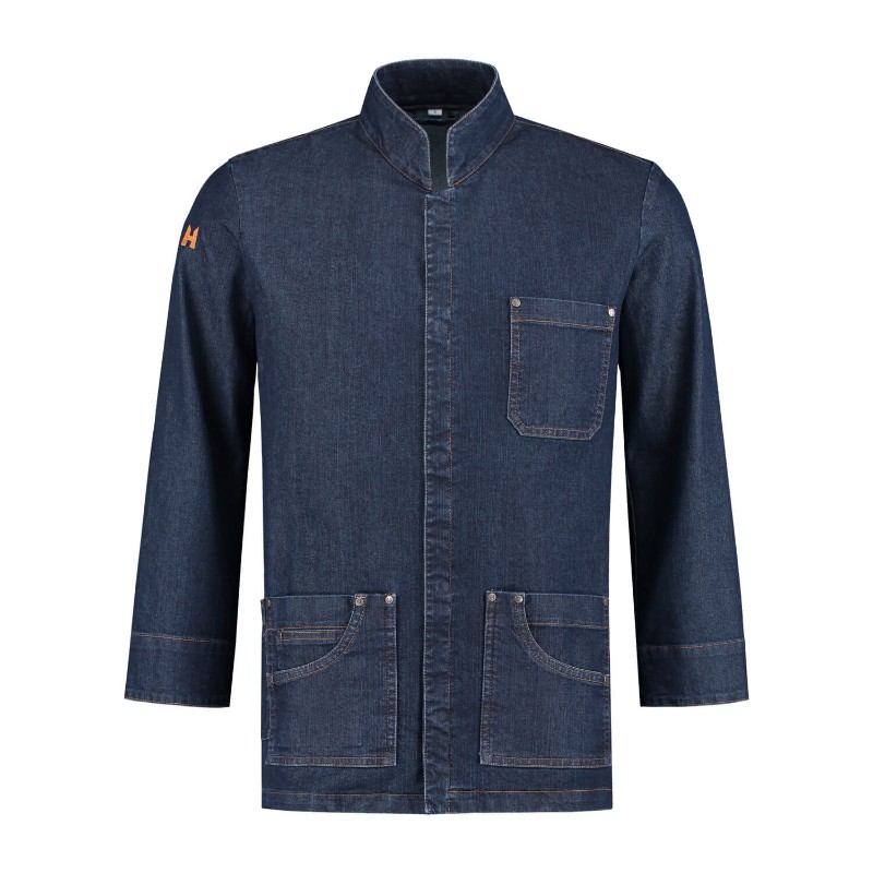 Denim Chest Two Hand Pockets Full Sleeves Stylish Cut by Orient Uniforms for customers in Dubai, Abu Dhabi, Sharjah, Ajman and across the UAE