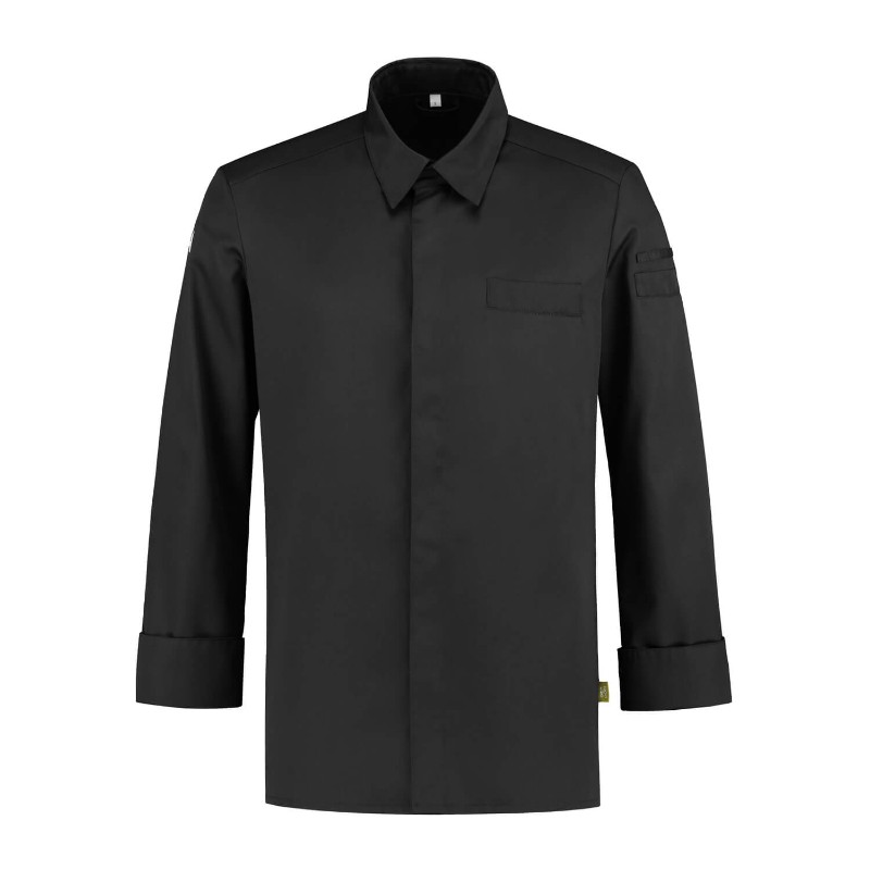 Koksbuis Zwart Angelo Black 1 by Orient Uniforms for customers in Dubai, Abu Dhabi, Sharjah, Ajman and across the UAE