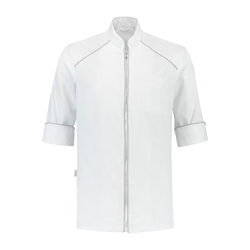 Young Zipper Chef Jacket by Orient Uniforms for customers in Dubai, Abu Dhabi, Sharjah, Ajman and across the UAE