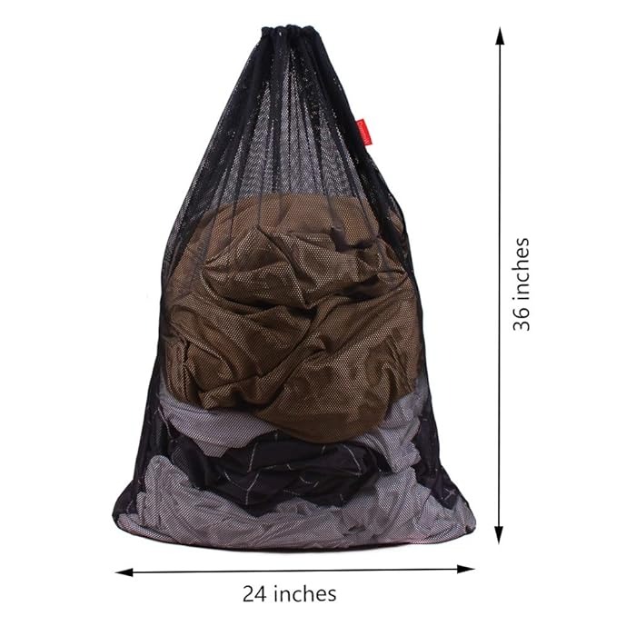 Mesh Material Black 3 Laundry Bag by Orient Uniforms for customers in Dubai, Abu Dhabi, Sharjah, Ajman and across the UAE
