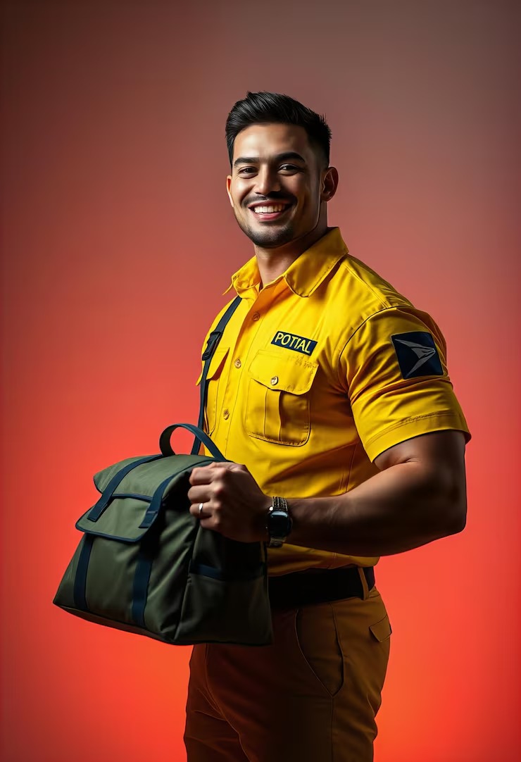 Rider Uniform 11 Muscular Bright Yellow Postal Mailbag