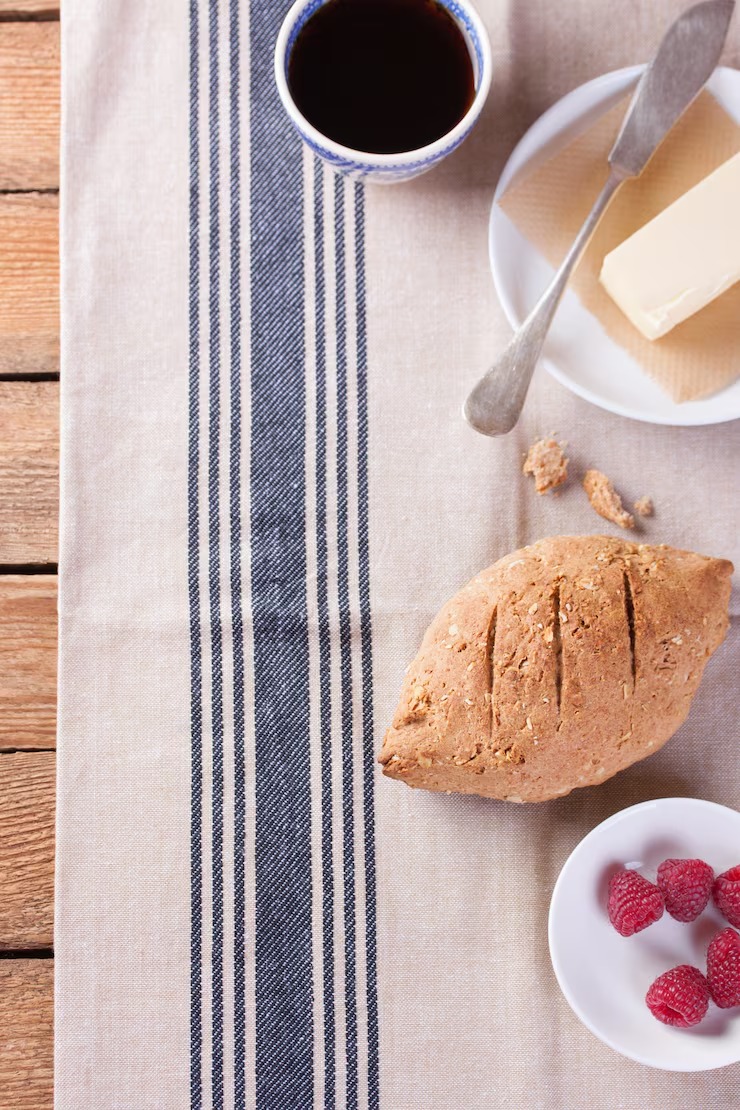 Navy Greek Border White Table Runner by Orient Uniforms for customers in Dubai, Abu Dhabi, Sharjah, Ajman and across the UAE