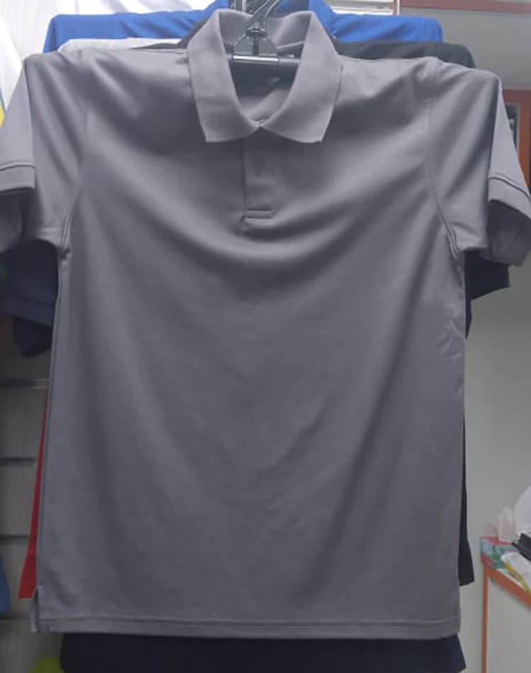 Dry Fit Collection Polo T Dark Gray Color Polyester Mesh by Orient Uniforms for customers in Dubai, Abu Dhabi, Sharjah, Ajman and across the UAE
