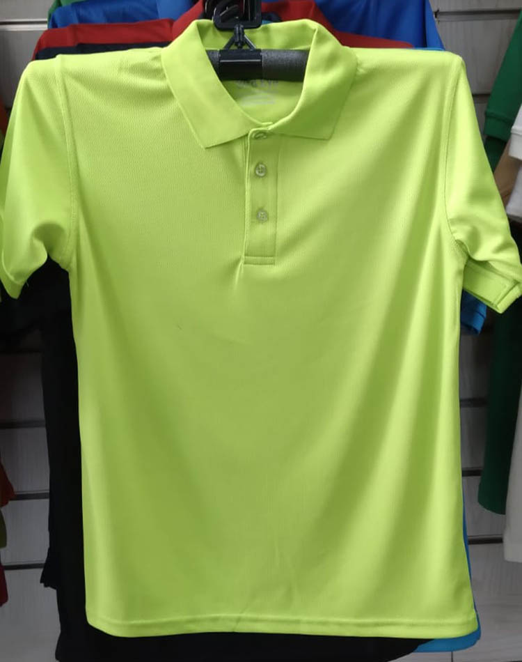 Dry Fit Collection Polo Lemon Yellow Color Polyester Mesh by Orient Uniforms for customers in Dubai, Abu Dhabi, Sharjah, Ajman and across the UAE