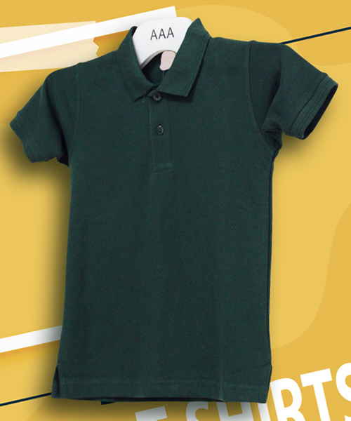 Kids Tshirts Dark Green 5 6 Years by Orient Uniforms for customers in Dubai, Abu Dhabi, Sharjah, Ajman and across the UAE