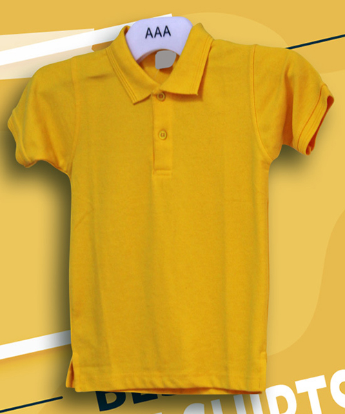 Kids Tshirts Golden Yellow Children Tshirt 3 4 Years by Orient Uniforms for customers in Dubai, Abu Dhabi, Sharjah, Ajman and across the UAE