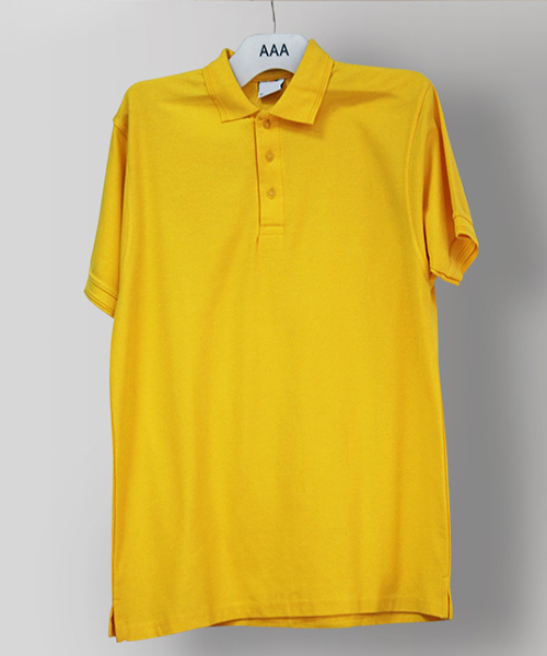 Kids Tshirts Golden Yellow Polo 9 Years by Orient Uniforms for customers in Dubai, Abu Dhabi, Sharjah, Ajman and across the UAE