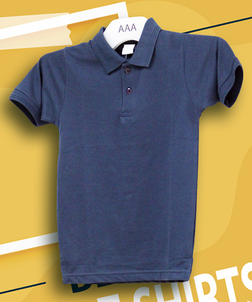 Kids Tshirts Navy Bluee Polo Age 3 by Orient Uniforms for customers in Dubai, Abu Dhabi, Sharjah, Ajman and across the UAE
