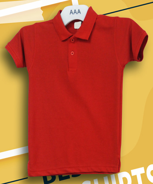 Kids Tshirts Red Polo Tshirt 5 6 Years by Orient Uniforms for customers in Dubai, Abu Dhabi, Sharjah, Ajman and across the UAE