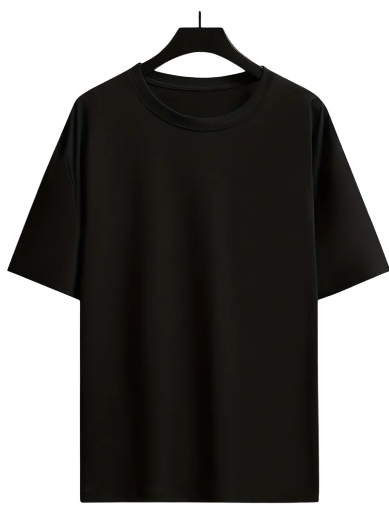 Oversize Tshirts Black Color Tshirt by Orient Uniforms for customers in Dubai, Abu Dhabi, Sharjah, Ajman and across the UAE