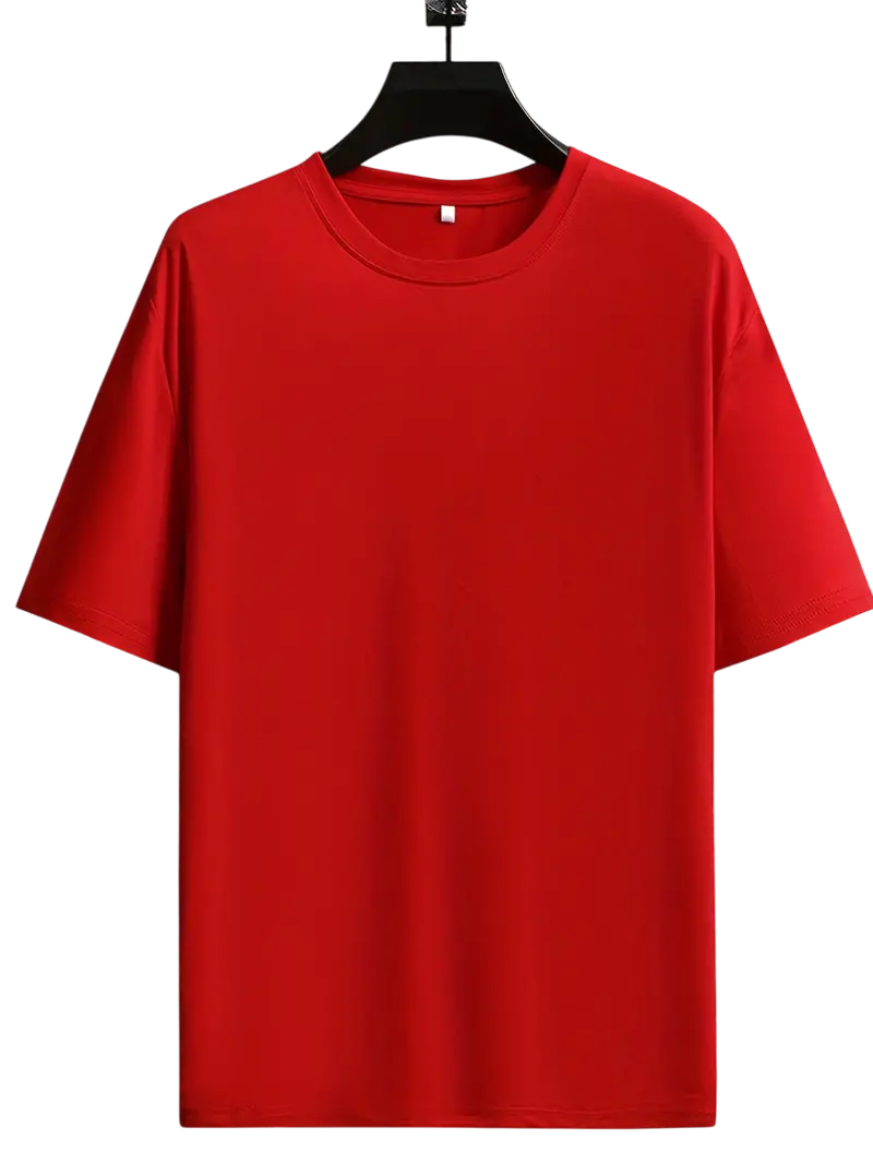 Oversize Tshirts Red Color Cotton Tshirt by Orient Uniforms for customers in Dubai, Abu Dhabi, Sharjah, Ajman and across the UAE