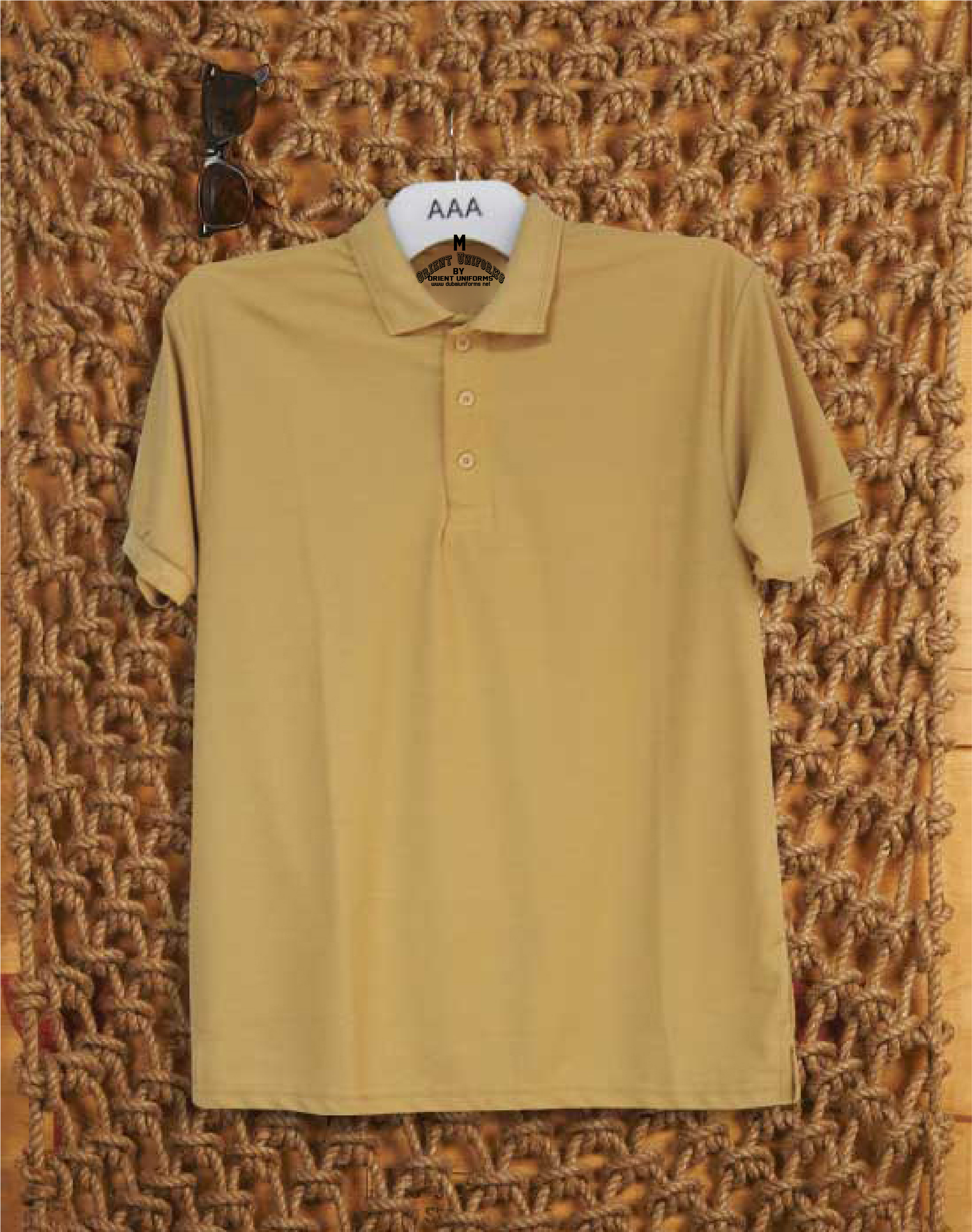 Polo S Beige Color Shirt by Orient Uniforms for customers in Dubai, Abu Dhabi, Sharjah, Ajman and across the UAE