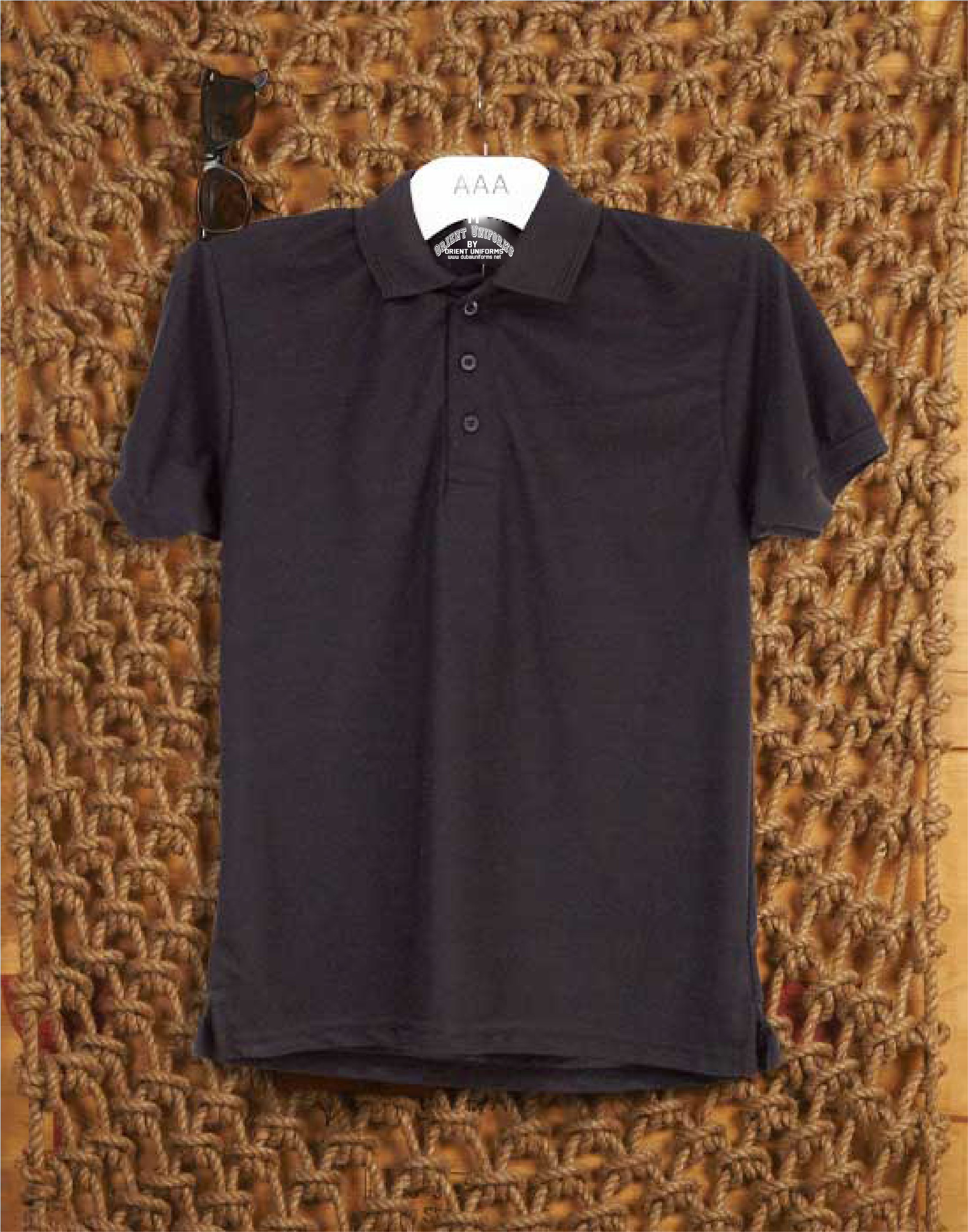 Polo S Black Color Shirt by Orient Uniforms for customers in Dubai, Abu Dhabi, Sharjah, Ajman and across the UAE