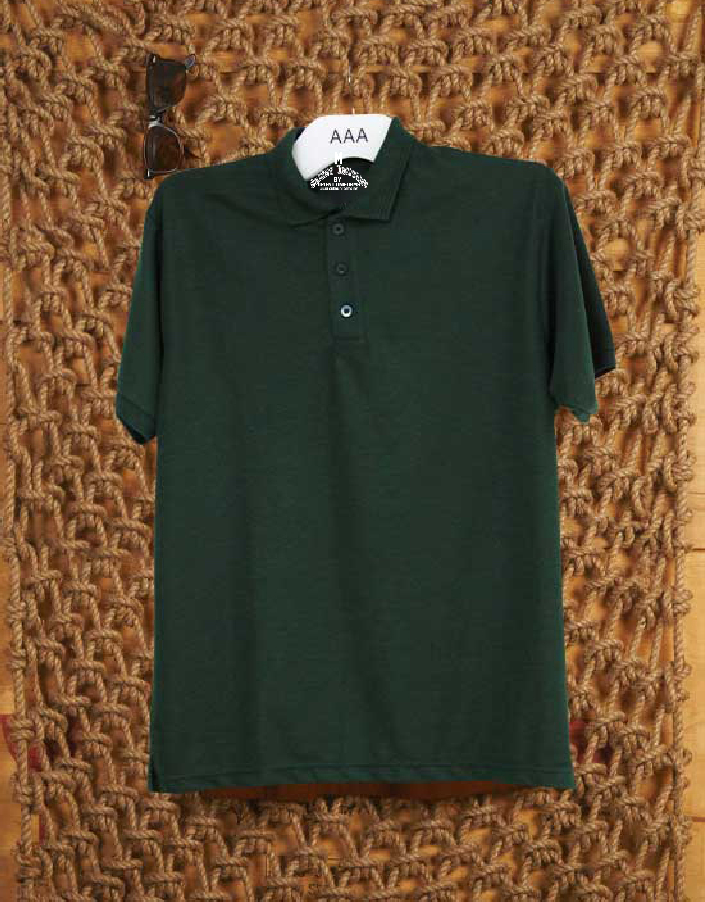 Polo S Dark Green Shirt by Orient Uniforms for customers in Dubai, Abu Dhabi, Sharjah, Ajman and across the UAE