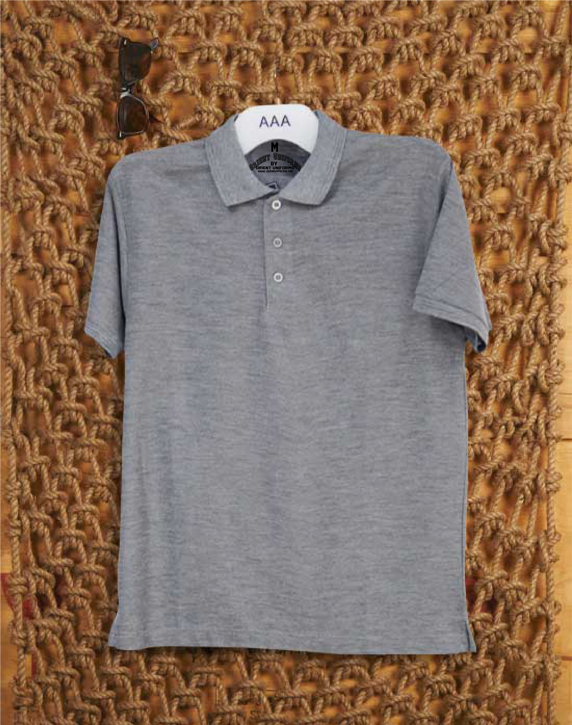 Polo S Gray Shirt by Orient Uniforms for customers in Dubai, Abu Dhabi, Sharjah, Ajman and across the UAE