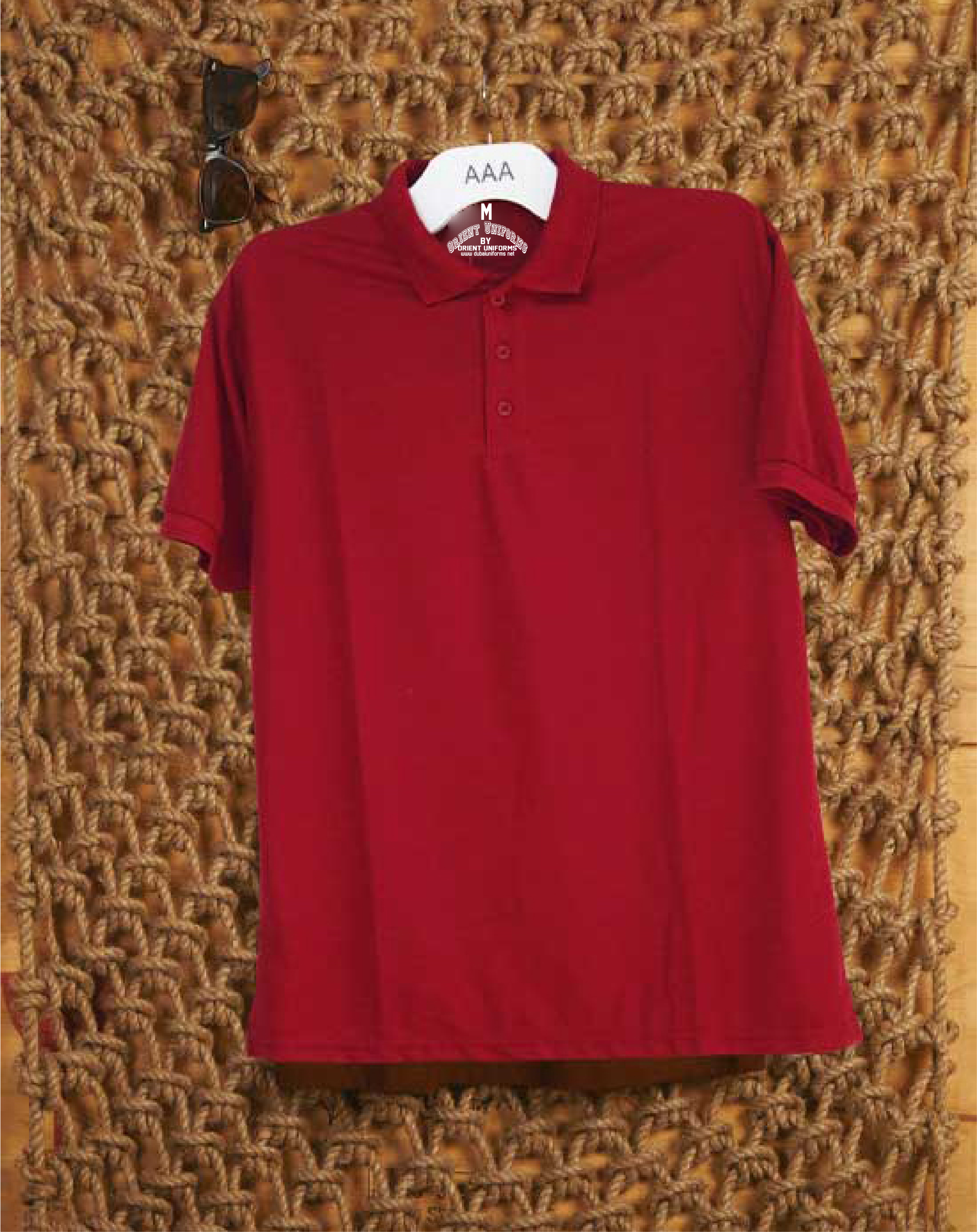 Polo S Mahroon Shirt by Orient Uniforms for customers in Dubai, Abu Dhabi, Sharjah, Ajman and across the UAE