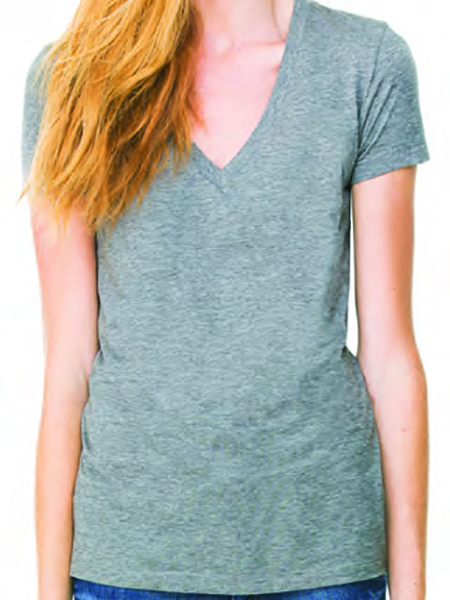 V Neck Tshirts Cotton Gray Tshirt by Orient Uniforms for customers in Dubai, Abu Dhabi, Sharjah, Ajman and across the UAE