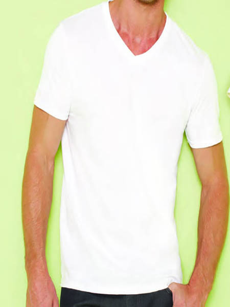 V Neck Tshirts Cotton White Tshirt Regular Fit by Orient Uniforms for customers in Dubai, Abu Dhabi, Sharjah, Ajman and across the UAE