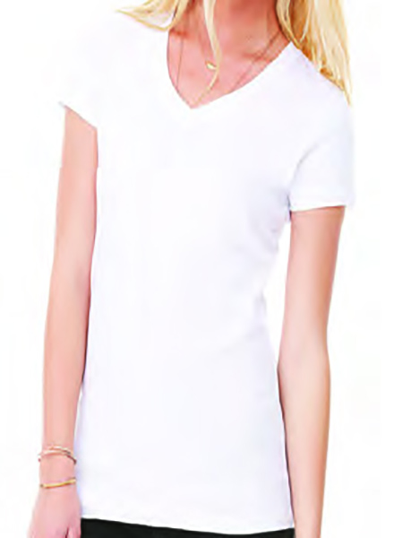 V Neck Tshirts Cotton White Tshirt by Orient Uniforms for customers in Dubai, Abu Dhabi, Sharjah, Ajman and across the UAE