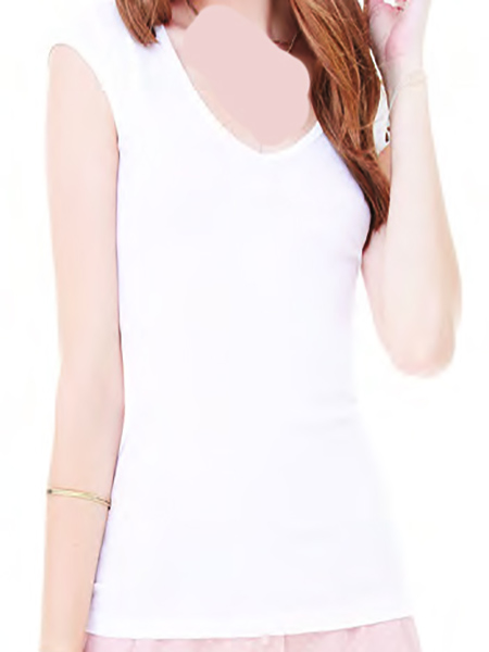 V Neck Tshirts Deep Cotton White Tshirt by Orient Uniforms for customers in Dubai, Abu Dhabi, Sharjah, Ajman and across the UAE