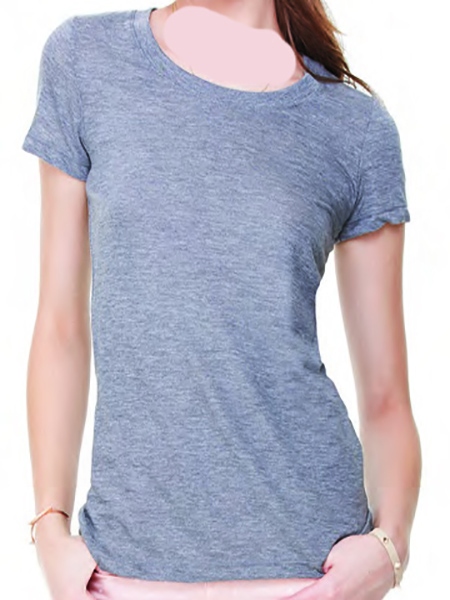 V Neck Tshirts Gray Poly Cotton by Orient Uniforms for customers in Dubai, Abu Dhabi, Sharjah, Ajman and across the UAE