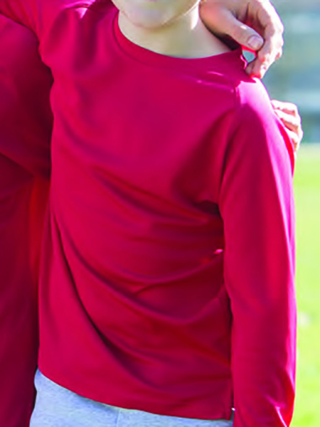 V Neck Tshirts Youth Sports Cotton Tshirt Red by Orient Uniforms for customers in Dubai, Abu Dhabi, Sharjah, Ajman and across the UAE